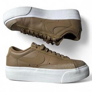 Nike Blazer Low Platform Dark Driftwood | Women’s 6.5 | Brown Suede Leather